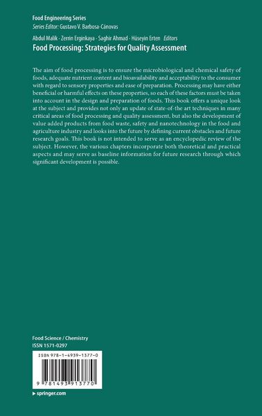 Produktbild: Food Processing: Strategies for Quality Assessment