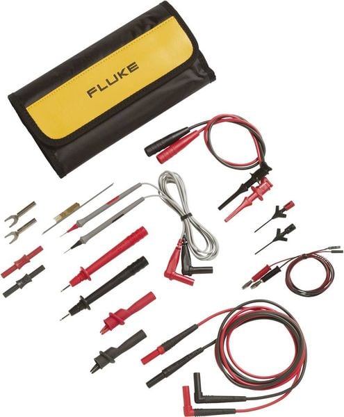 Fluke TLK287 Sicherheits-Messleitungs-Set Lamellenstecker 4 mm, Prüfspitze Lamellenstecker 4 mm Rot, Schwarz 1 St.