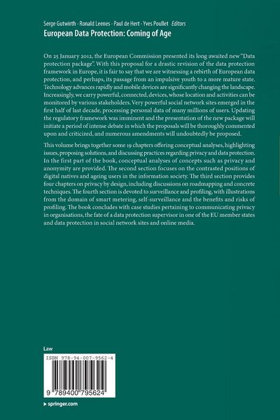 Produktbild: European Data Protection: Coming of Age