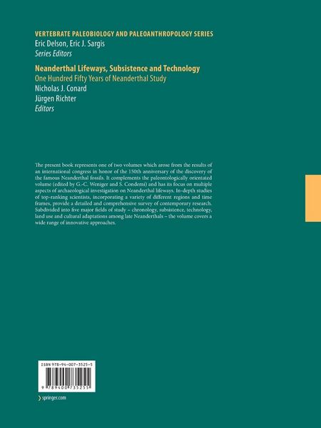 Produktbild: Neanderthal Lifeways, Subsistence and Technology