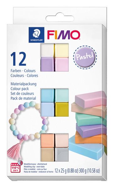 Produktbild: STAEDTLER Modelliermasse FIMO&reg; Pastell 12er Set