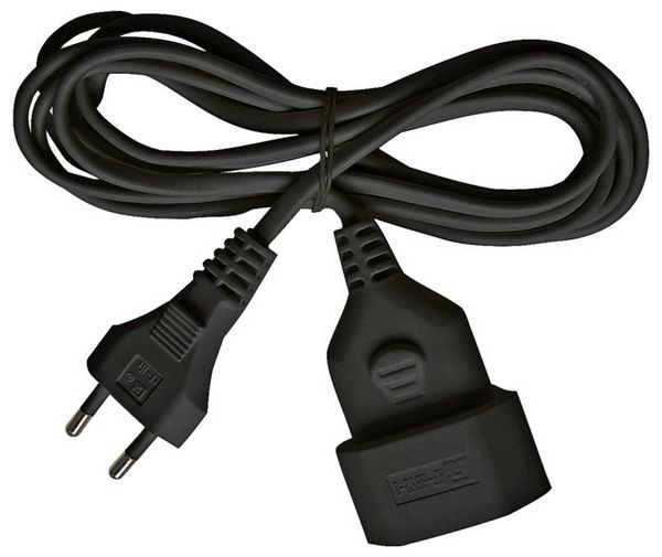 Produktbild: Brennenstuhl 1161800 Strom Verl&auml;ngerungskabel Schwarz 5.00m H03VVH2-F 2X 0,75mm&sup2;