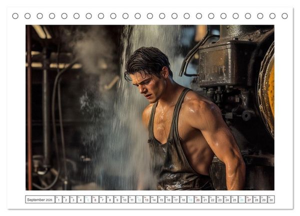 Produktbild: Mit Volldampf in dein Herz (Tischkalender 2026 DIN A5 quer), CALVENDO Monatskalender