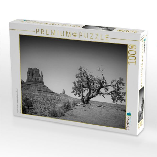 Produktbild: CALVENDO Puzzle MONUMENT VALLEY West Mitten Butte und Baum | 1000 Teile Lege-Gr&ouml;&szlig;e 64x48cm Foto-Puzzle f&uuml;r gl&uuml;ckliche Stunden