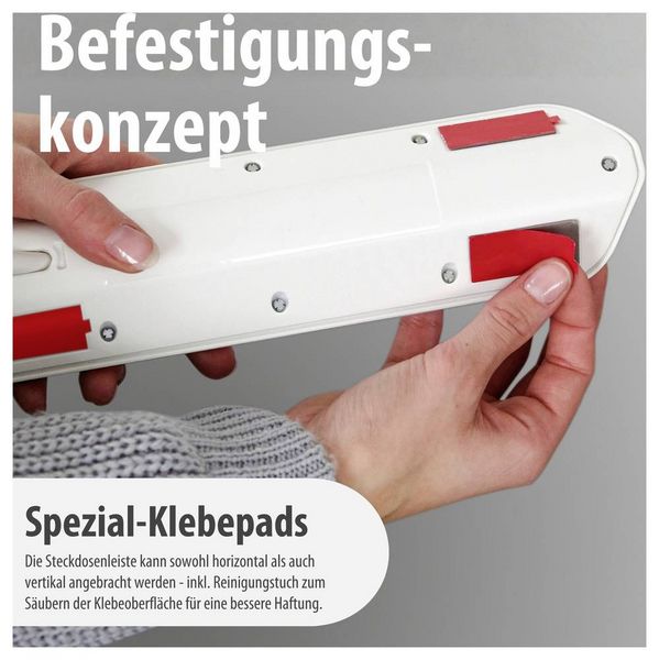 Produktbild: Brennenstuhl 1153590620 Tischsteckdose Silber, Wei&szlig; Schutzkontakt 1 St.