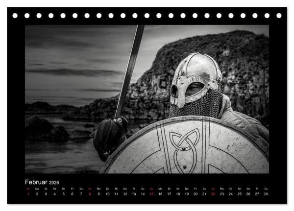 Produktbild: Wikinger und Krieger (Tischkalender 2026 DIN A5 quer), CALVENDO Monatskalender