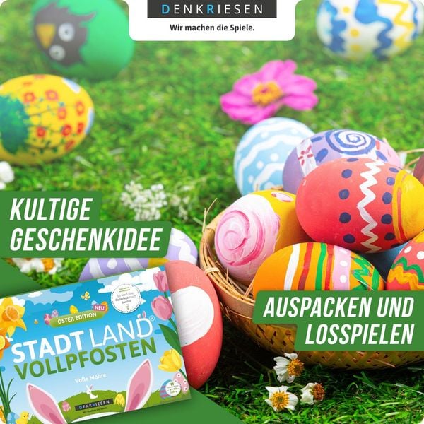 Produktbild: Denkriesen - Stadt Land Vollpfosten&reg; - Oster Edition - "volle M&ouml;hre."