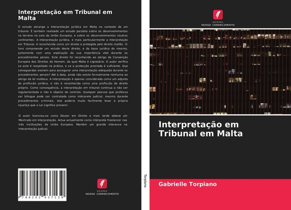 Produktbild: Interpreta&ccedil;&atilde;o em Tribunal em Malta