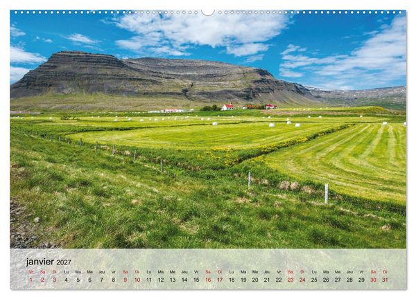 Produktbild: L'&eacute;t&eacute; en Islande (Calendrier mural 2027 DIN A2 vertical), CALVENDO calendrier mensuel