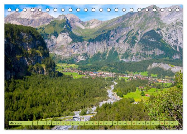 Produktbild: Alpentraum Kandersteg (Tischkalender 2026 DIN A5 quer), CALVENDO Monatskalender