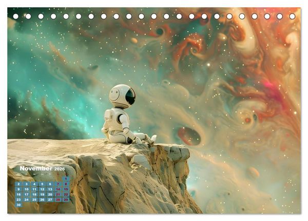 Produktbild: Zwischen Sternenstaub und Stille (Tischkalender 2026 DIN A5 quer), CALVENDO Monatskalender