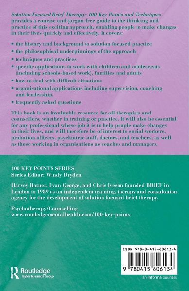 Produktbild: Solution Focused Brief Therapy