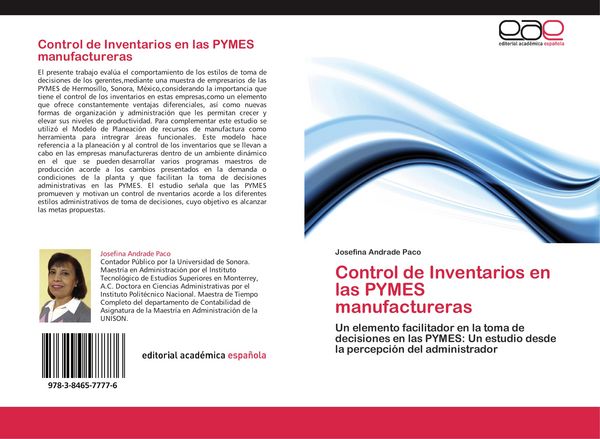 Produktbild: Control de Inventarios en las PYMES manufactureras