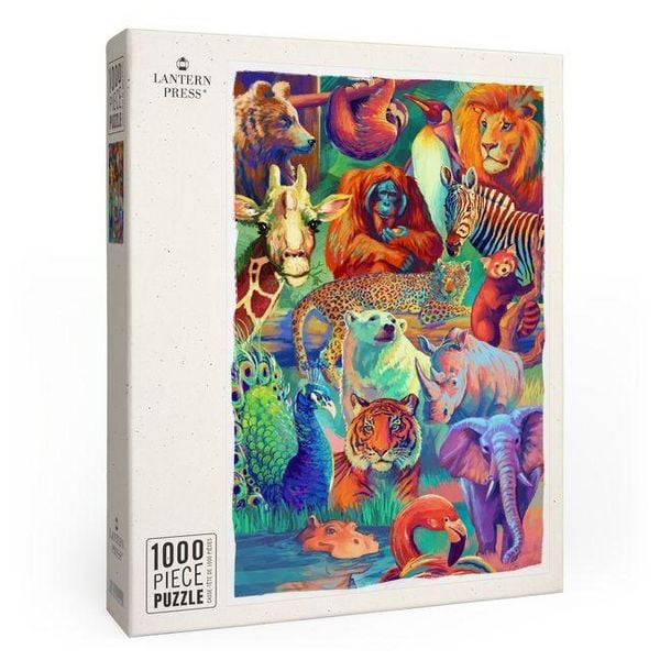 Vivid Animal Series - Collage - 1000 Piece Puzzle