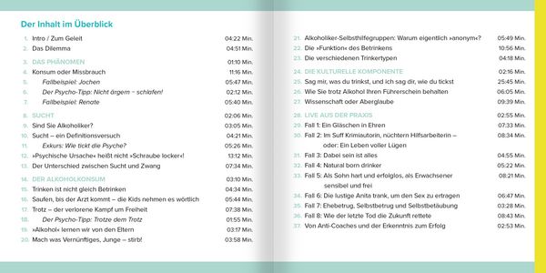 Produktbild: Die Sache mit dem Alkohol. H&ouml;rbuch mit Audio-Coaching