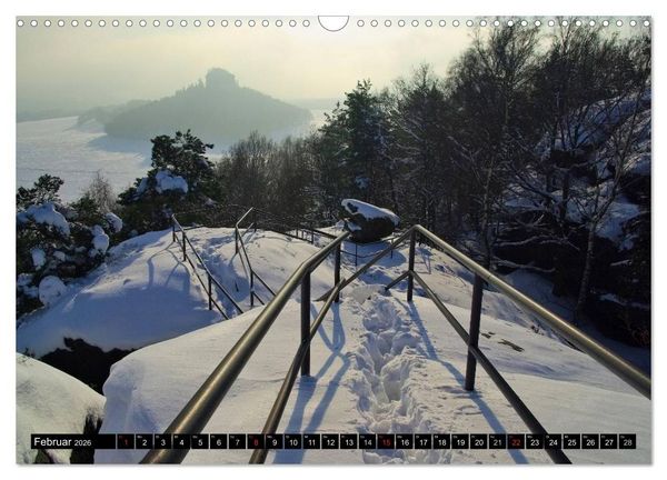 Produktbild: Elbsandsteingebirge (Wandkalender 2026 DIN A3 quer), CALVENDO Monatskalender