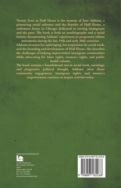 Produktbild: Twenty Years at Hull House
