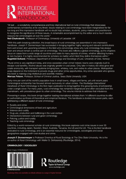 Produktbild: The Routledge International Handbook of Rural Criminology
