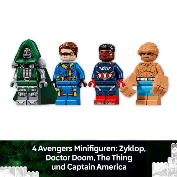 Produktbild: LEGO | Marvel Avengers: Doomsday Quinjet Sammelbarer Modellbausatz 76347