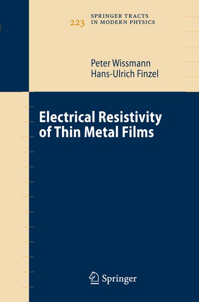 Produktbild: Electrical Resistivity of Thin Metal Films