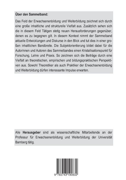Produktbild: Subjektorientierung, Lehren und Lernen