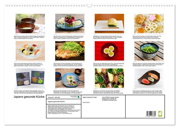 Produktbild: Japans gesunde K&uuml;che (Wandkalender 2026 DIN A2 quer), CALVENDO Monatskalender