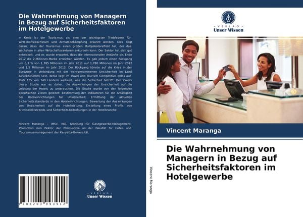 Produktbild: Die Wahrnehmung von Managern in Bezug auf Sicherheitsfaktoren im Hotelgewerbe