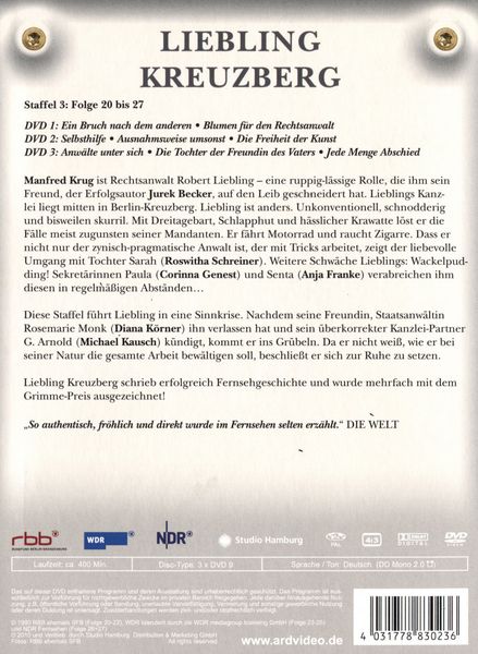 Produktbild: Liebling Kreuzberg - Staffel 3 [3 DVDs]