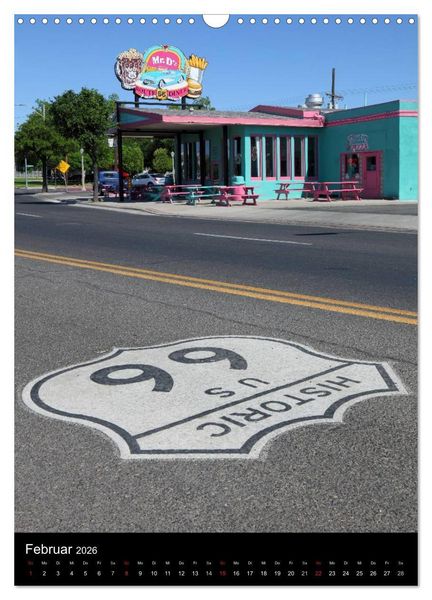 Produktbild: Route 66 (Wandkalender 2026 DIN A3 hoch), CALVENDO Monatskalender