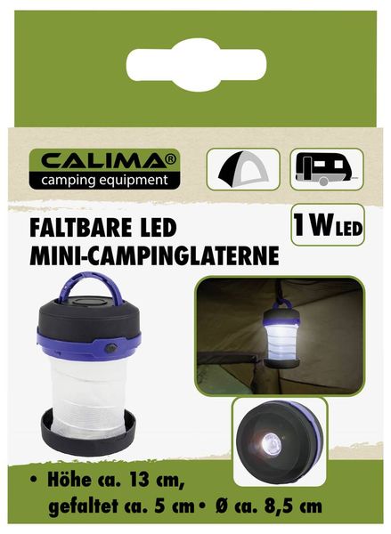 Produktbild: Calima 46001 Camping-Laterne batteriebetrieben 135g Schwarz-Blau