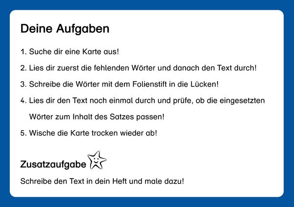 Produktbild: L&uuml;ckentexte Teil 1 f&uuml;r die 1. und 2. Klasse