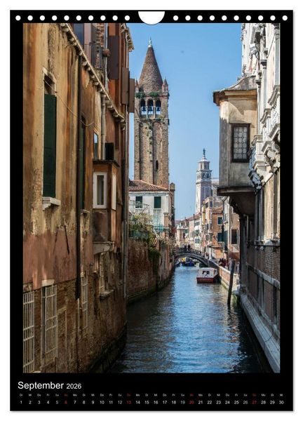 Produktbild: Venedig &ndash; La Romantica (Wandkalender 2026 DIN A4 hoch), CALVENDO Monatskalender