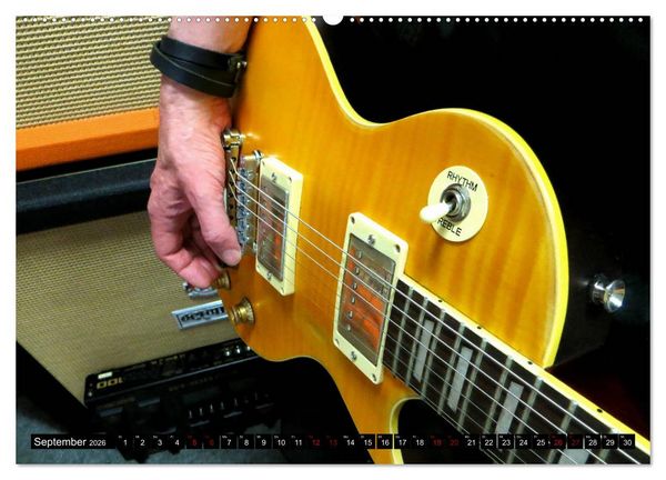 Produktbild: Gitarren und Amps - abgerockt (hochwertiger Premium Wandkalender 2026 DIN A2 quer), Kunstdruck in Hochglanz