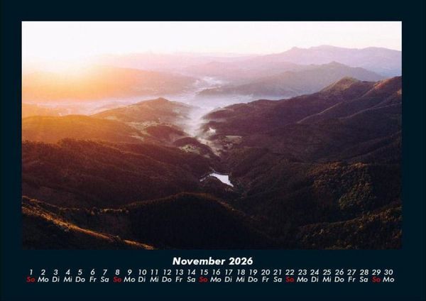 Produktbild: Landschaftskalender 2026 Fotokalender DIN A4