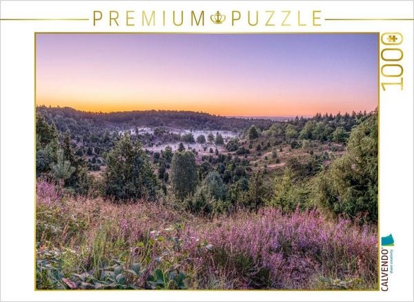 CALVENDO Puzzle Der Totengrund in der Lüneburger Heide | 1000 Teile Lege-Größe 64x48cm Foto-Puzzle für glückliche Stunden