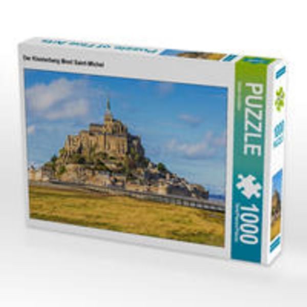 CALVENDO Puzzle Der Klosterberg Mont Saint-Michel | 1000 Teile Lege-Größe 64x48cm Foto-Puzzle für glückliche Stunden