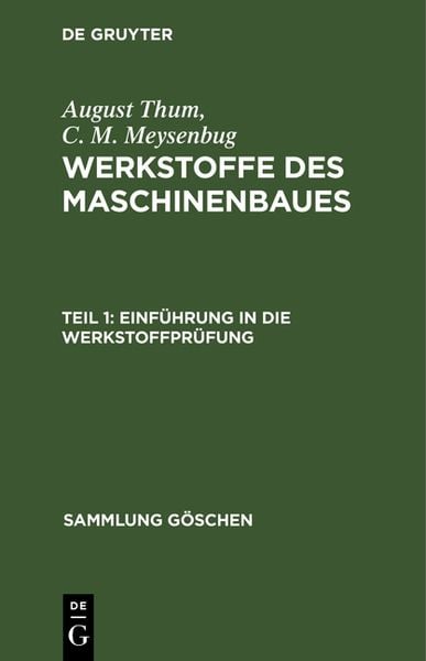 Produktbild: Einf&uuml;hrung in die Werkstoffpr&uuml;fung
