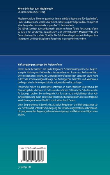 Produktbild: Haftungsbegrenzungen bei Freiberuflern