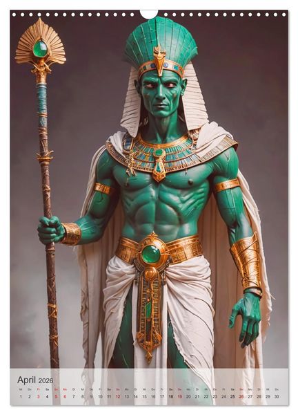Produktbild: &Auml;gyptische Mythologie - G&ouml;tter, Helden und Monster (Wandkalender 2026 DIN A3 hoch), CALVENDO Monatskalender