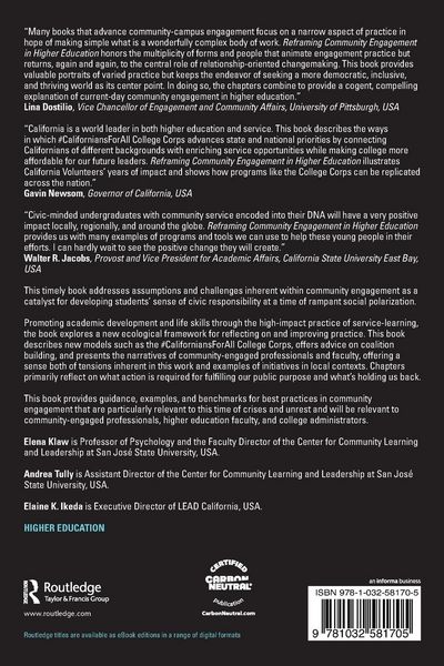 Produktbild: Reframing Community Engagement in Higher Education