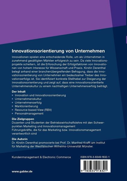 Produktbild: Innovationsorientierung von Unternehmen