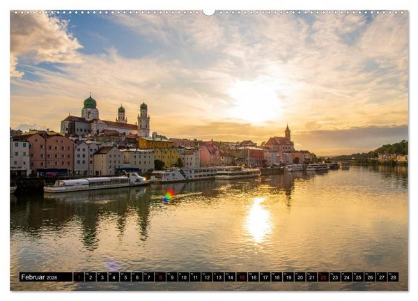Produktbild: Passau - Die Dreifl&uuml;ssestadt (Wandkalender 2026 DIN A2 quer), CALVENDO Monatskalender