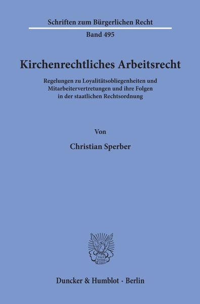 Produktbild: Kirchenrechtliches Arbeitsrecht.
