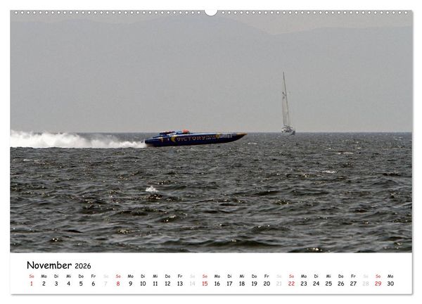 Produktbild: Offshore Powerboats (Wandkalender 2026 DIN A2 quer), CALVENDO Monatskalender