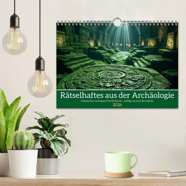 Produktbild: R&auml;tselhaftes aus der Arch&auml;ologie (Wandkalender 2026 DIN A4 quer), CALVENDO Monatskalender