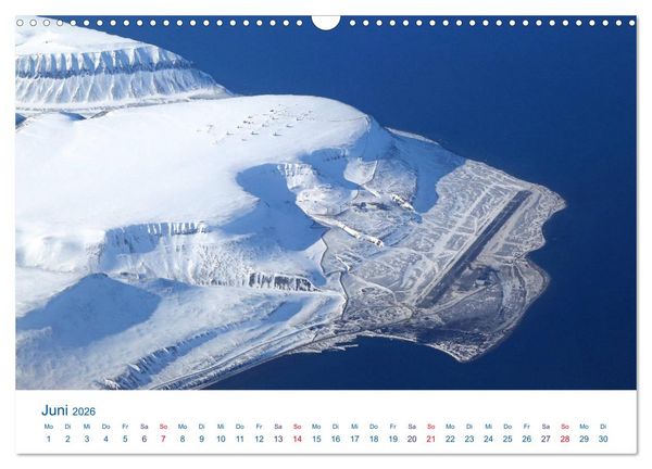 Produktbild: Polarflug Kurs Nordpol (Wandkalender 2026 DIN A3 quer), CALVENDO Monatskalender