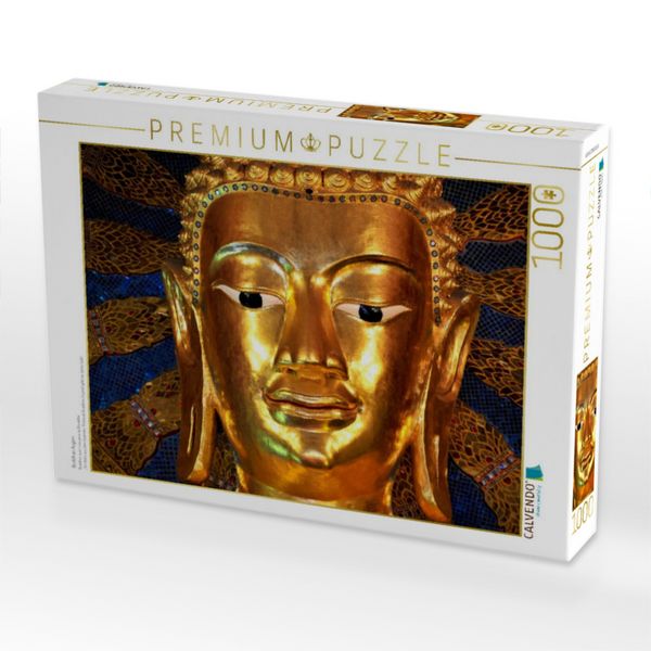 Produktbild: CALVENDO Puzzle Buddhas Augen | 1000 Teile Lege-Gr&ouml;&szlig;e 64x48cm Foto-Puzzle f&uuml;r gl&uuml;ckliche Stunden