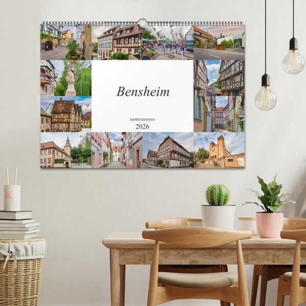 Produktbild: Bensheim Impressionen (Wandkalender 2026 DIN A2 quer), CALVENDO Monatskalender