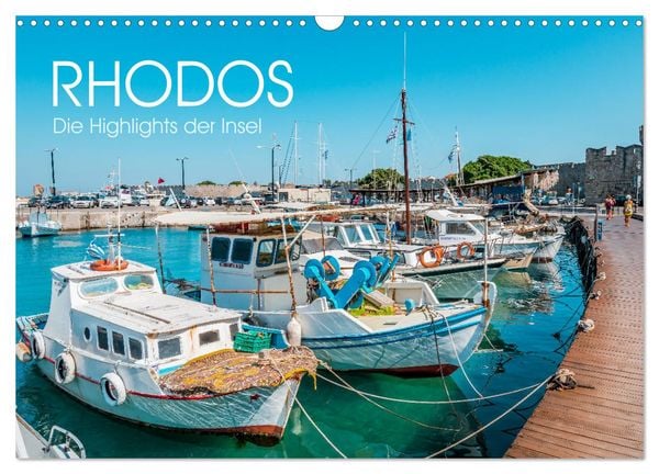 Rhodos - Die Highlights der Insel (Wandkalender 2025 DIN A3 quer), CALVENDO Monatskalender