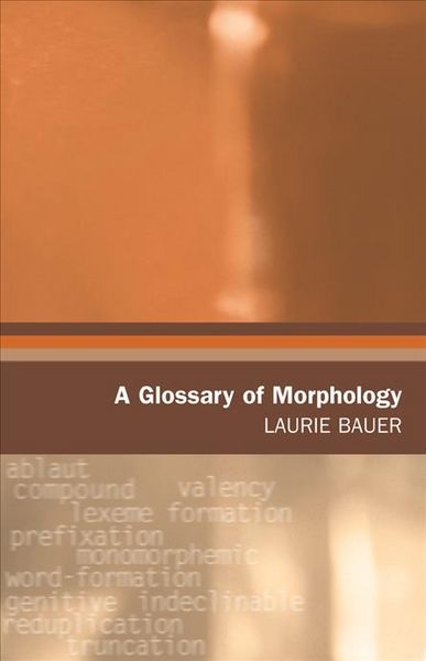 Produktbild: A Glossary of Morphology